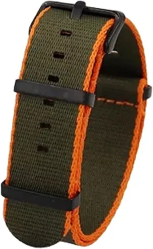 Watch Band Wear-Resistant Watch Wrist Band reclaim state microorganism car Replacement(B1,20mm) Universal Strap,20/22mm Canvas Nylon Striped Printing Waterproof and Sweat Absort 