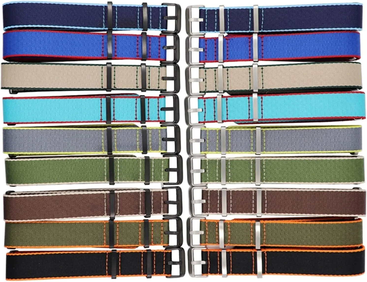 Watch Band Wear-Resistant Watch Wrist Band reclaim state microorganism car Replacement(B1,20mm) Universal Strap,20/22mm Canvas Nylon Striped Printing Waterproof and Sweat Absort 