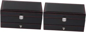 Watch Box Jewelry Organizer sport drift for Drawer Jewelry Organizer Box Wristwatch Storage Box Jewelry Box (Color : Blackx2pcs 1pc Watch Box Black Storage Box Wooden Gift Boxes Wooden Jewelry Watch Case Leather 