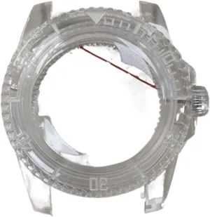 Watch Case with Acrylic Mirror adequate SUB Green Luminous for 8215 8200 821A Compatible with Mingzhu 2813 Automatic Mechanical Movement Watch case Bezel 40MM Plastic 