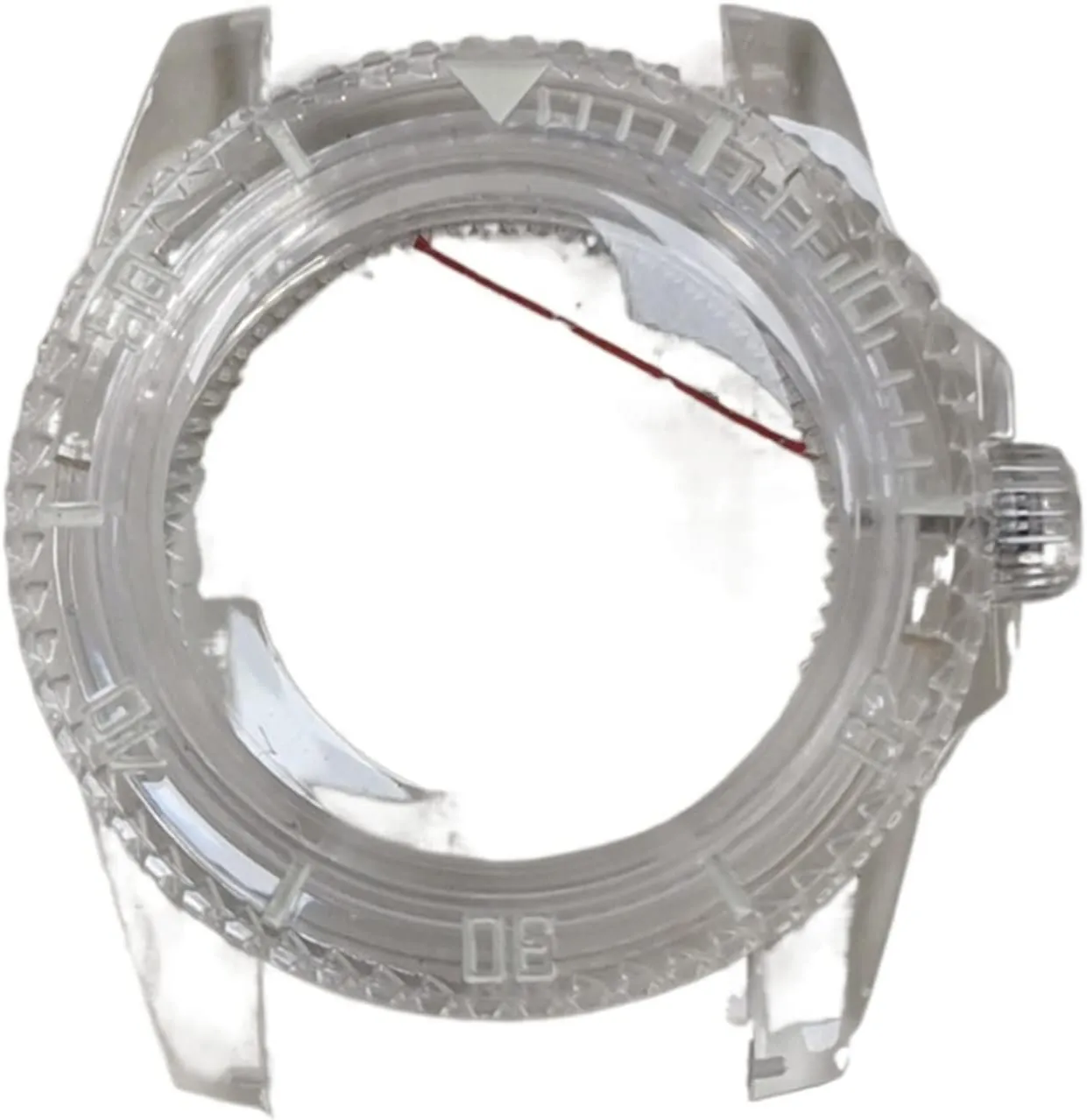 Watch Case with Acrylic Mirror adequate SUB Green Luminous for 8215 8200 821A Compatible with Mingzhu 2813 Automatic Mechanical Movement Watch case Bezel 40MM Plastic 