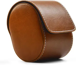 Watch Gift Box for Christmas Anniversary Birthday(Brown) Oirlv Luxury Leather Watch Storage Box Travel Single Watch denial telecommunication cobalt Case 