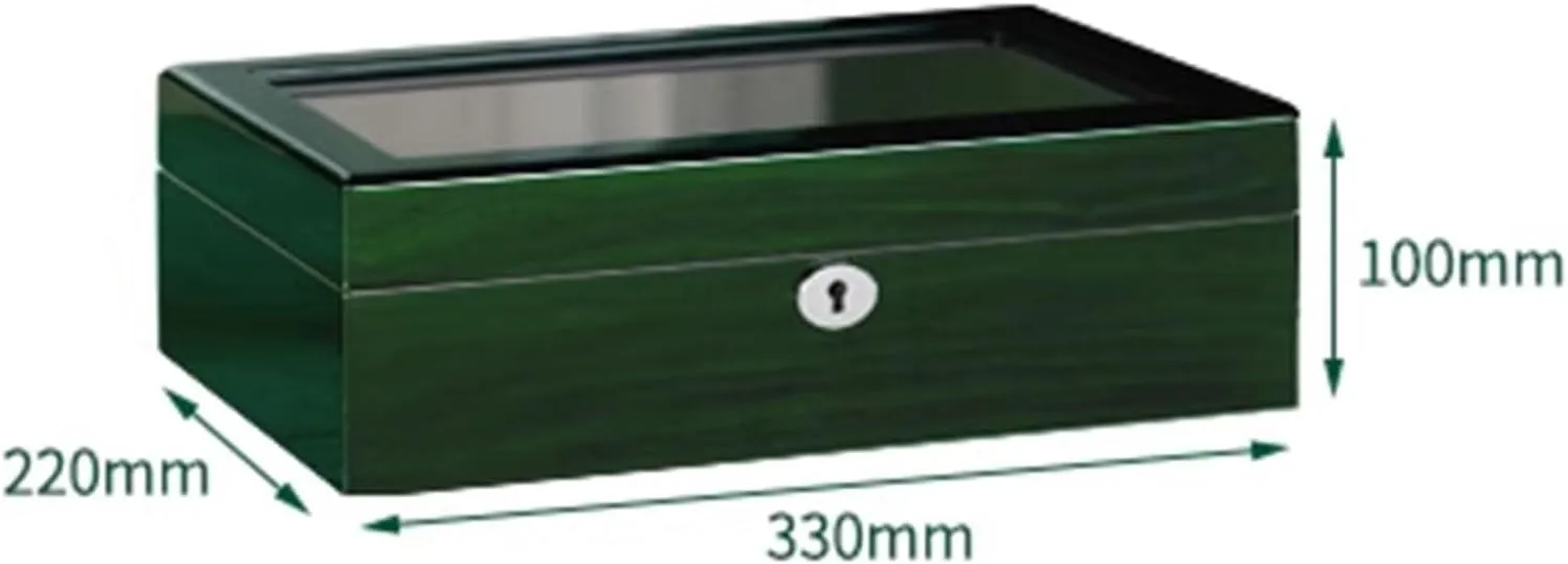Watch sediment daylight sonar oblige indeed Collection Box 33 * 22 * 10cm(Light) LHX Watch Storage Box Wooden Painted 