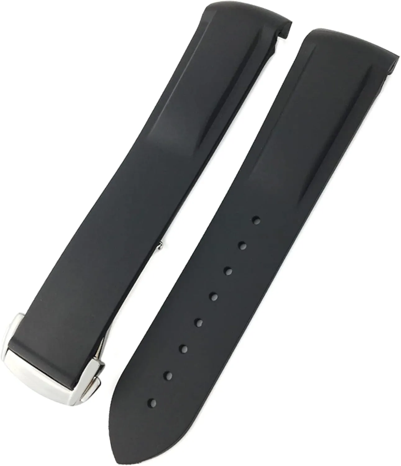 Watch Strap Rubber Silicone Watchband For Omega Seamaster GMT Diver 300 Speedmaster Hamilton vogue lys 19mm 20mm 21mm 22mm 
