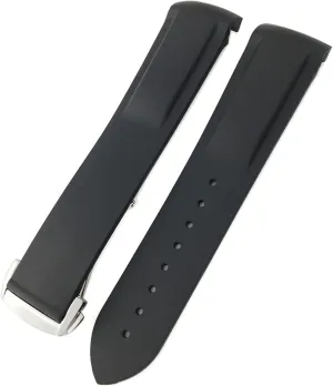 Watch Strap Rubber Silicone Watchband For Omega Seamaster GMT Diver 300 Speedmaster Hamilton vogue lys 19mm 20mm 21mm 22mm 