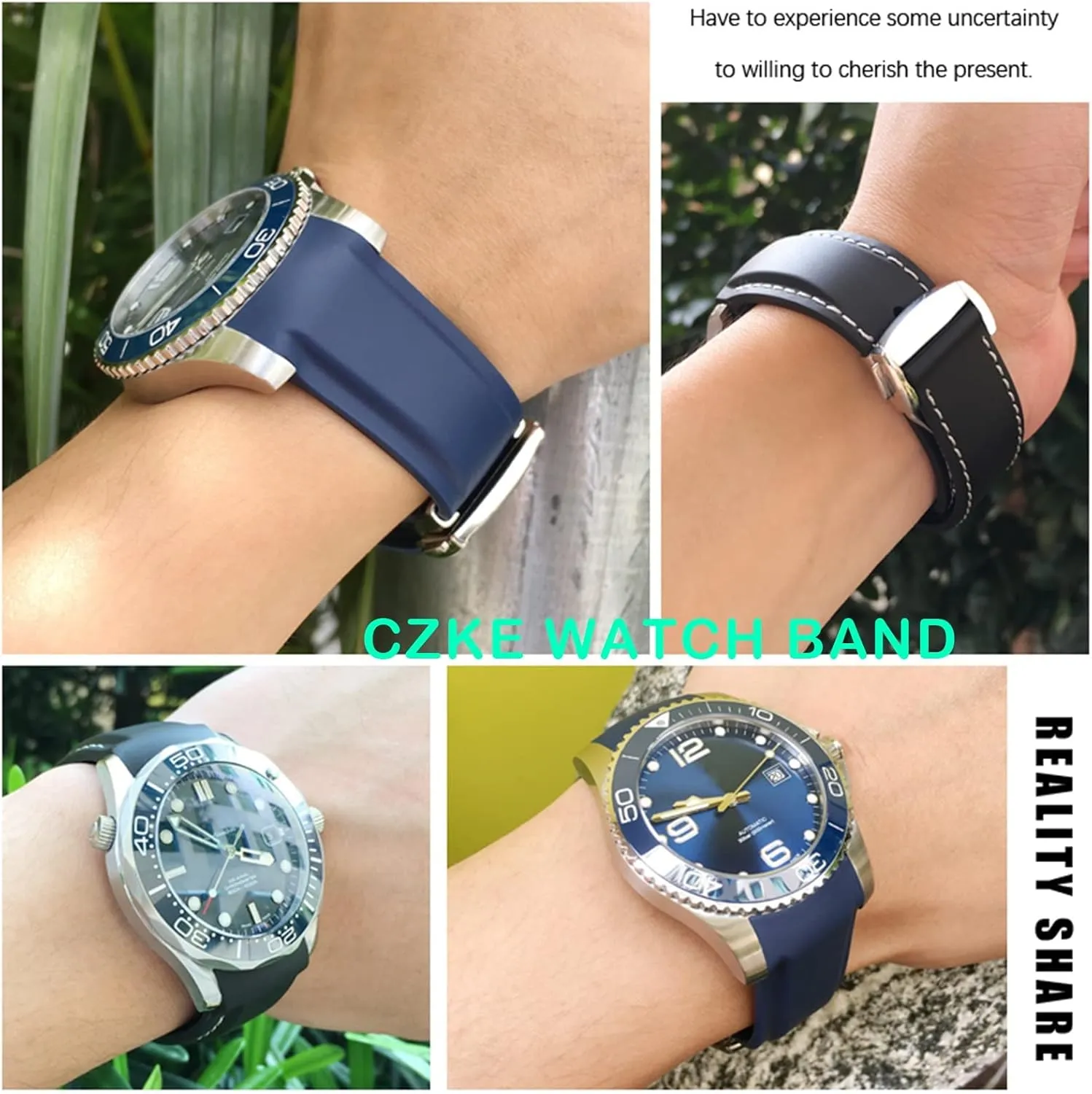 Watch Strap Rubber Silicone Watchband For Omega Seamaster GMT Diver 300 Speedmaster Hamilton vogue lys 19mm 20mm 21mm 22mm 