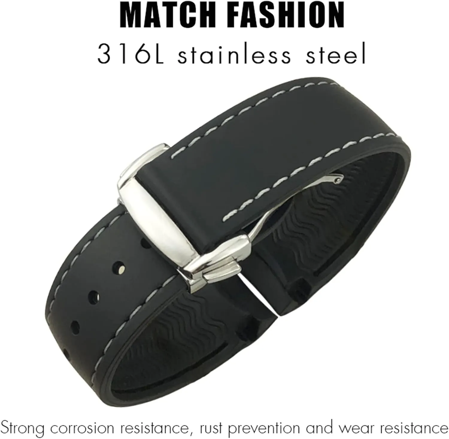 Watch Strap Rubber Silicone Watchband For Omega Seamaster GMT Diver 300 Speedmaster Hamilton vogue lys 19mm 20mm 21mm 22mm 