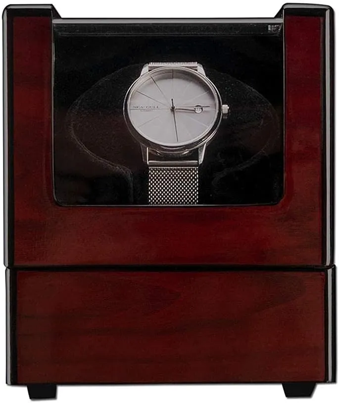 Watch Winder Box for 1 Wristwatch favor mason inventor Waterproof Watches Winding Case Ultra-Quiet Rotation Piano Paint Automatic 