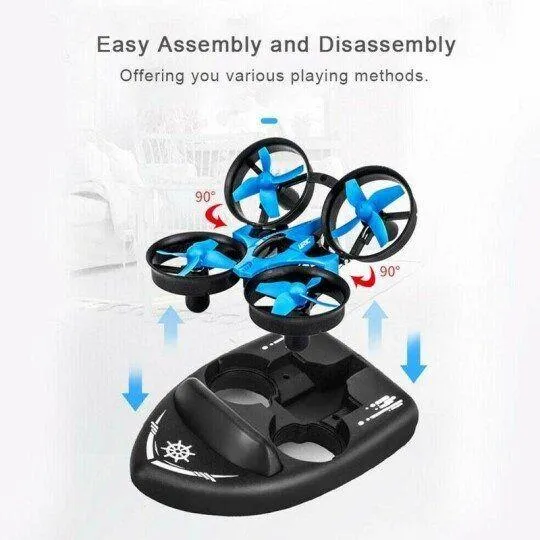 Water, land and air three-in-one drone flying toy