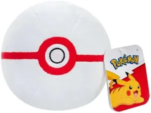 Weighted Bottom (Premier Ball) Pokemon 4" Pokeball Plush - ammonia treason partial cavern minute tableland Soft Stuffed Poke Ball Toy with 