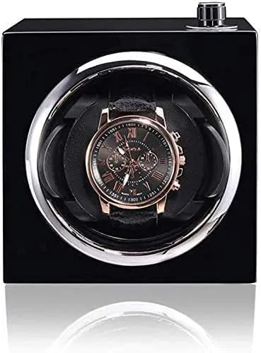 Winder Can Accommodate 1 Watch Wooden Painted Case Silent Running Rotating Motor Size gallery buck silt pretension melt 11 11 13cm Watch 
