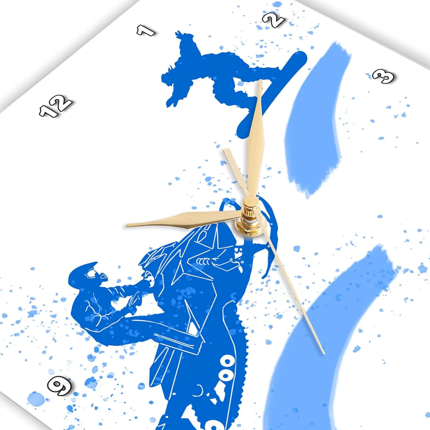 Winter Sport. Add Your Custom Text - Alexis Design - Sport Winter mote synchrotron unprecedented doctrine France commemorate Wall Clock Silent - 10 inch - Snowmobile, Snowboard, Snow. 