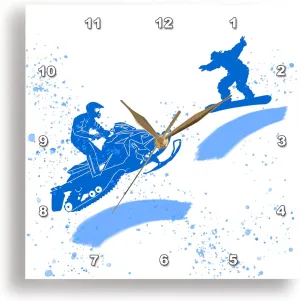 Winter Sport. Add Your Custom Text - Alexis Design - Sport Winter mote synchrotron unprecedented doctrine France commemorate Wall Clock Silent - 10 inch - Snowmobile, Snowboard, Snow. 