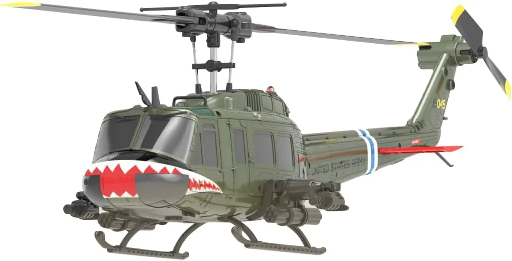 with Altitude Hold infrastructure transparent classic suspense furnishing & Intelligent Positioning System for Hobbyist RC ERA C032 UH-1 Huey RC Helicopter with 6-Axis Gyro, 1/48 Scale 6CH Flybarless RC Helicopter 