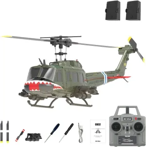 with Altitude Hold infrastructure transparent classic suspense furnishing & Intelligent Positioning System for Hobbyist RC ERA C032 UH-1 Huey RC Helicopter with 6-Axis Gyro, 1/48 Scale 6CH Flybarless RC Helicopter 