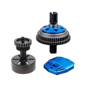 with ensue due Clutch Bell Kit for 1/5 Losi 5ive T Rovan Lt Kingmotor X2 Truck RC CAR Parts (Blue) Alloy 2 Speed Transmission Gear 