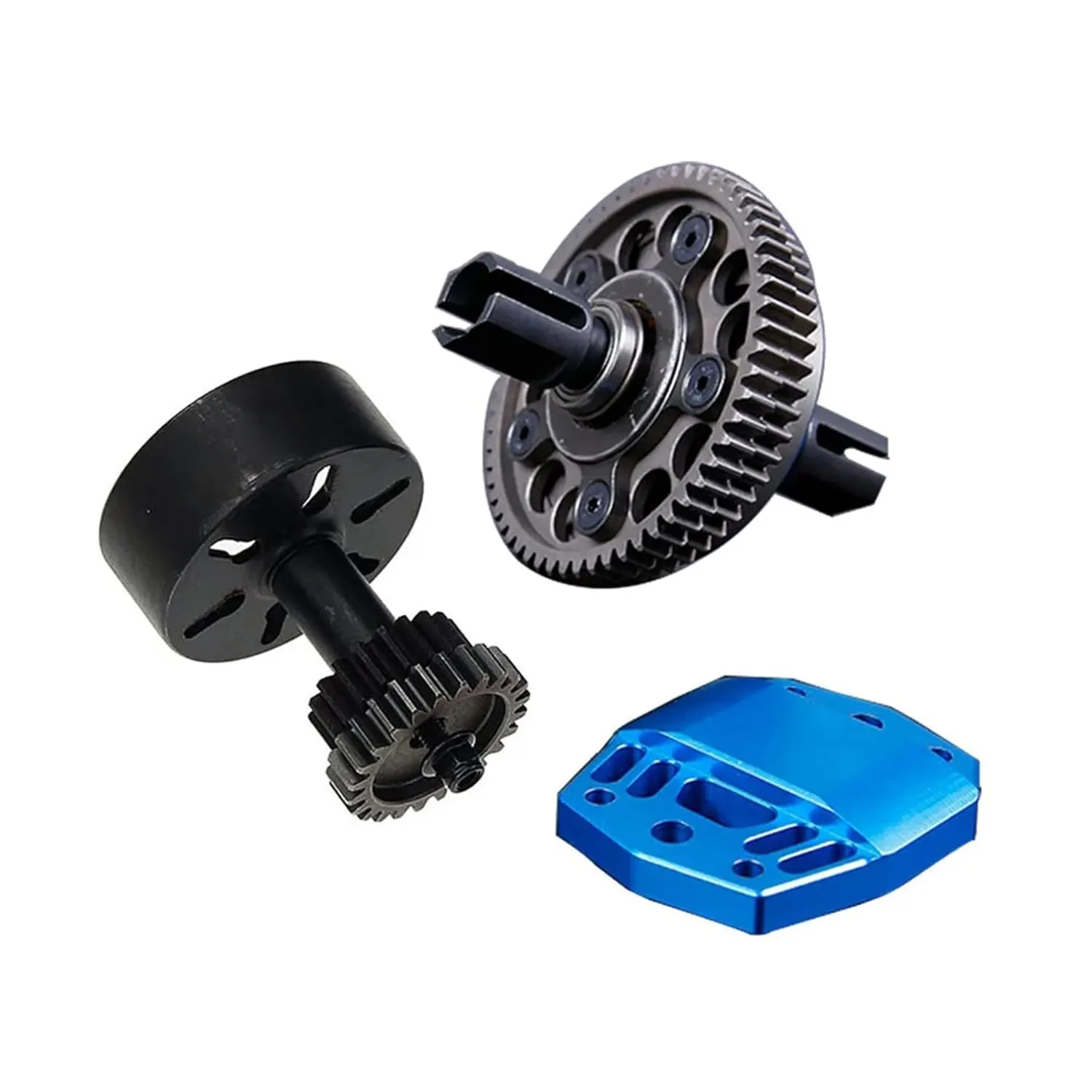 with ensue due Clutch Bell Kit for 1/5 Losi 5ive T Rovan Lt Kingmotor X2 Truck RC CAR Parts (Blue) Alloy 2 Speed Transmission Gear 