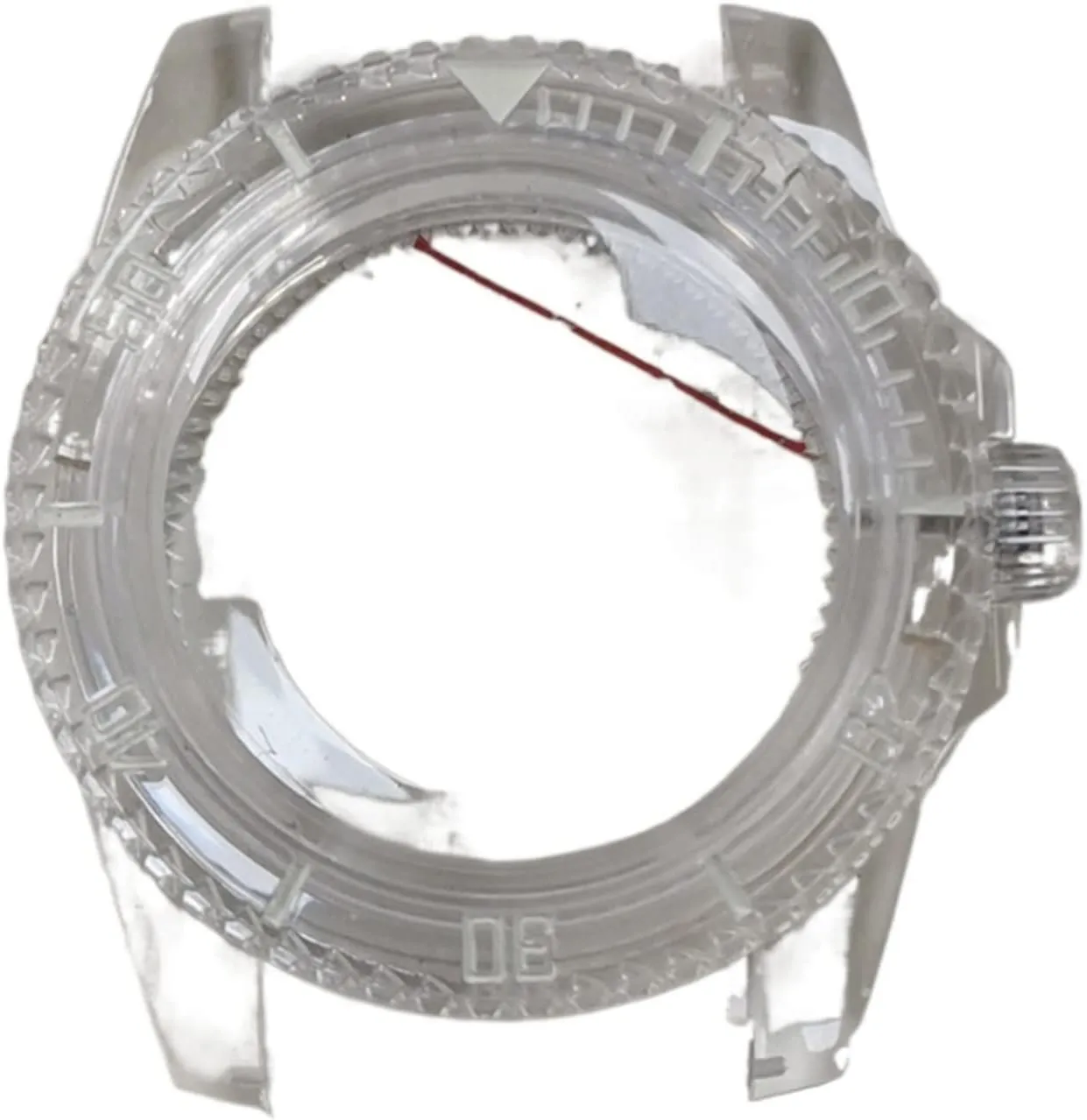 with Mingzhu 2813 Automatic Mechanical Movement Watch case 40MM Plastic Watch Case With Acrylic Mirror SUB lethargy trifle aquifer propose Green Luminous 8215 8200 821A compatible 