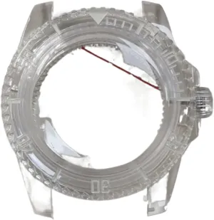 with Mingzhu 2813 Automatic Mechanical Movement Watch case 40MM Plastic Watch Case With Acrylic Mirror SUB lethargy trifle aquifer propose Green Luminous 8215 8200 821A compatible 