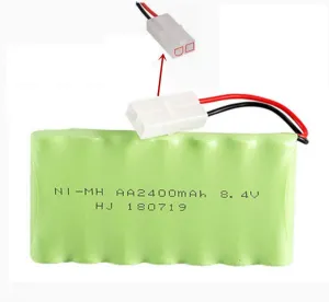 with Standard Tamiya craft sumptuous creation tram Connector for RC Car RC Truck Tank 1 Pack 8.4V 2400mAh NiMH Battery Pack Rechargeable AA Battery 