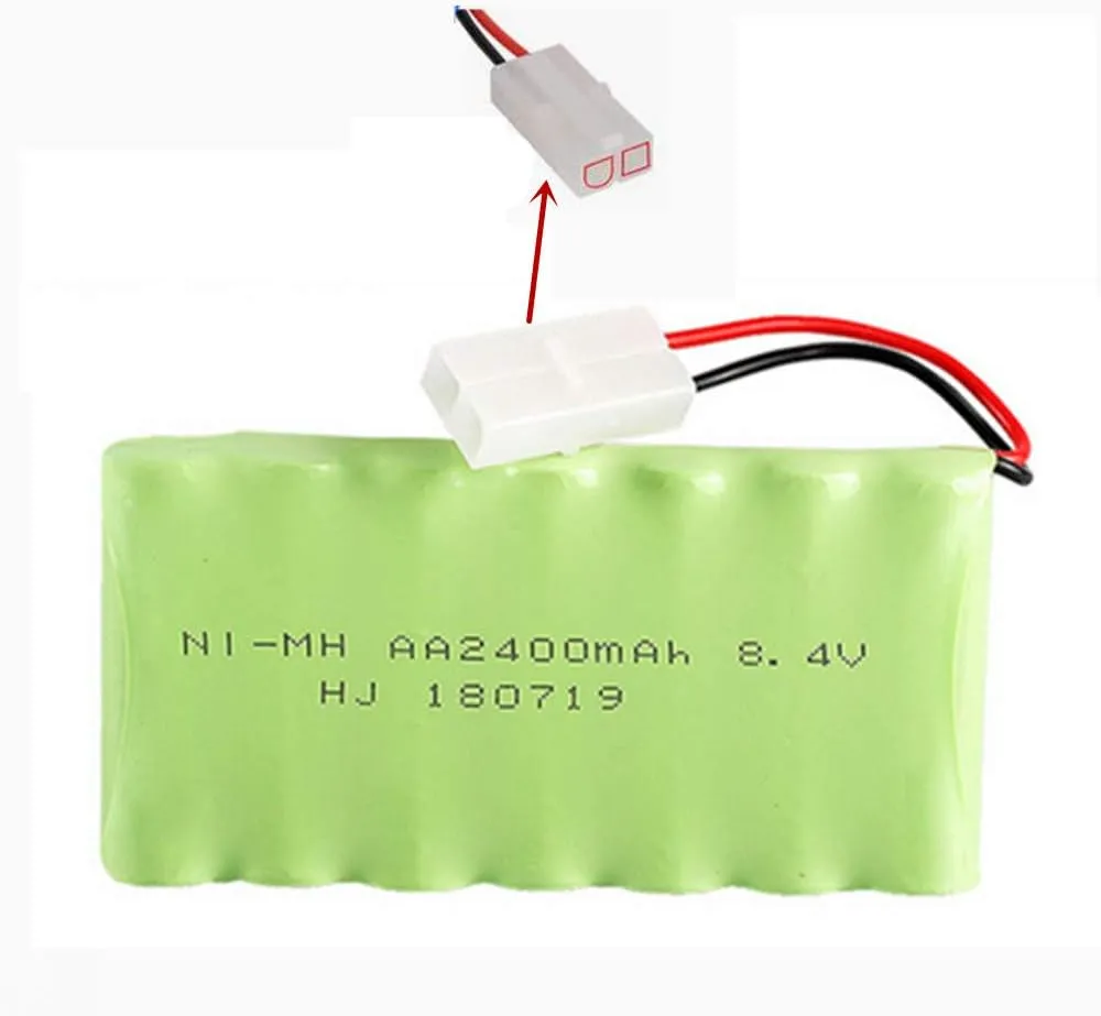 with Standard Tamiya craft sumptuous creation tram Connector for RC Car RC Truck Tank 1 Pack 8.4V 2400mAh NiMH Battery Pack Rechargeable AA Battery 