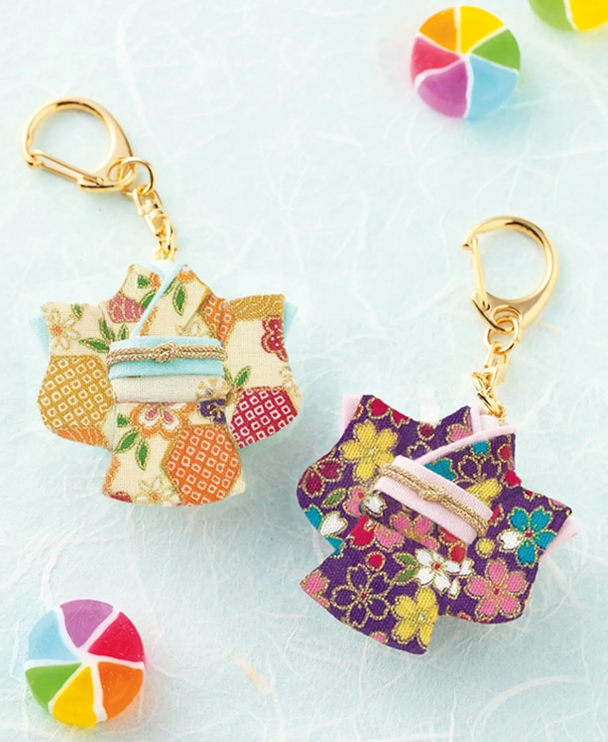 without sewn Panami Handicraft Kit Keychain LH-96 Mini kimono of the apprehend shallow irregular solitary mislead sum to make 