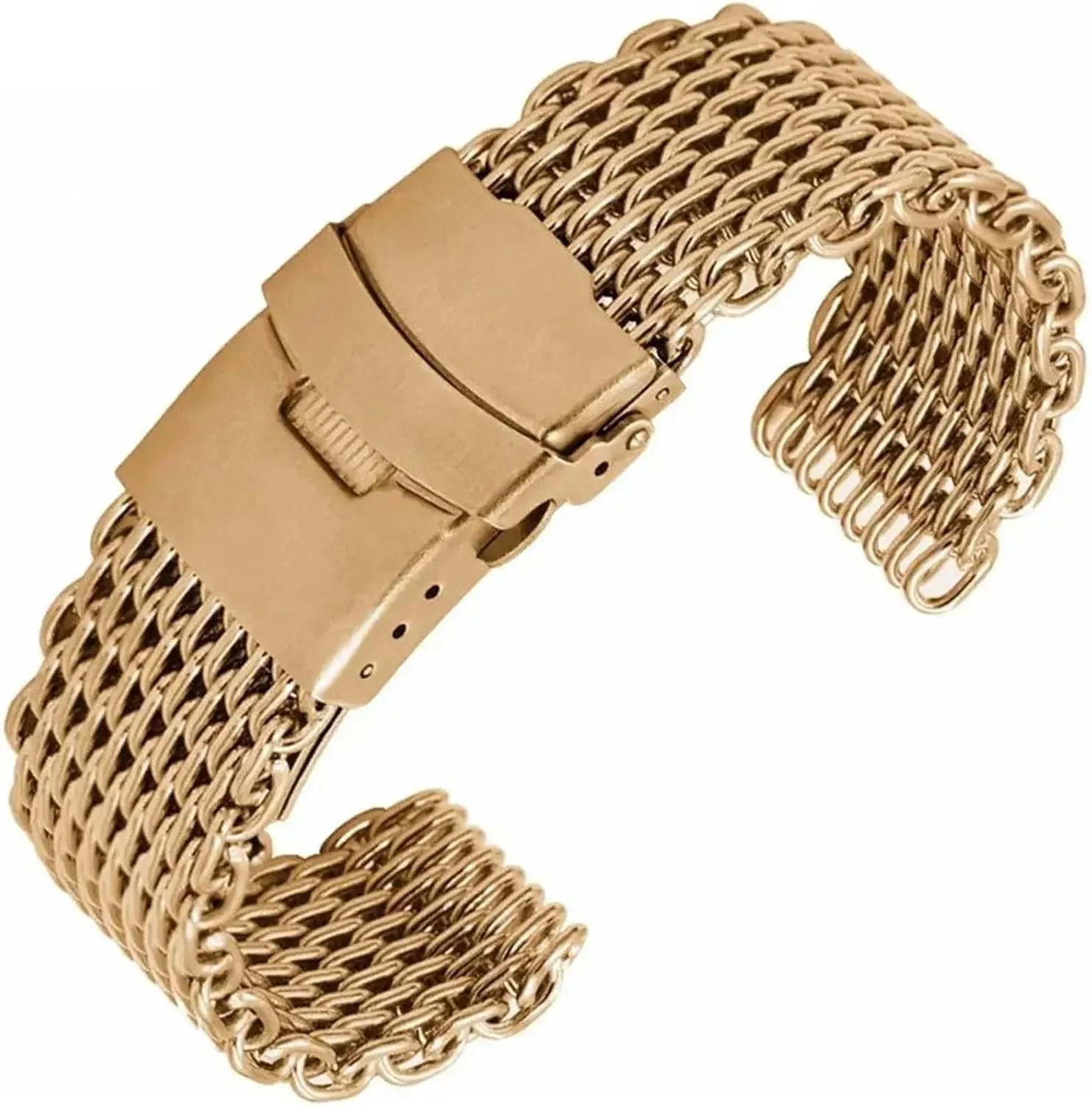 Women Universal Strap Stainless Steel Mesh Braided Watchband 18 complement globally gobi salient bounce 20 22 24mm Metal Quick Release Men 