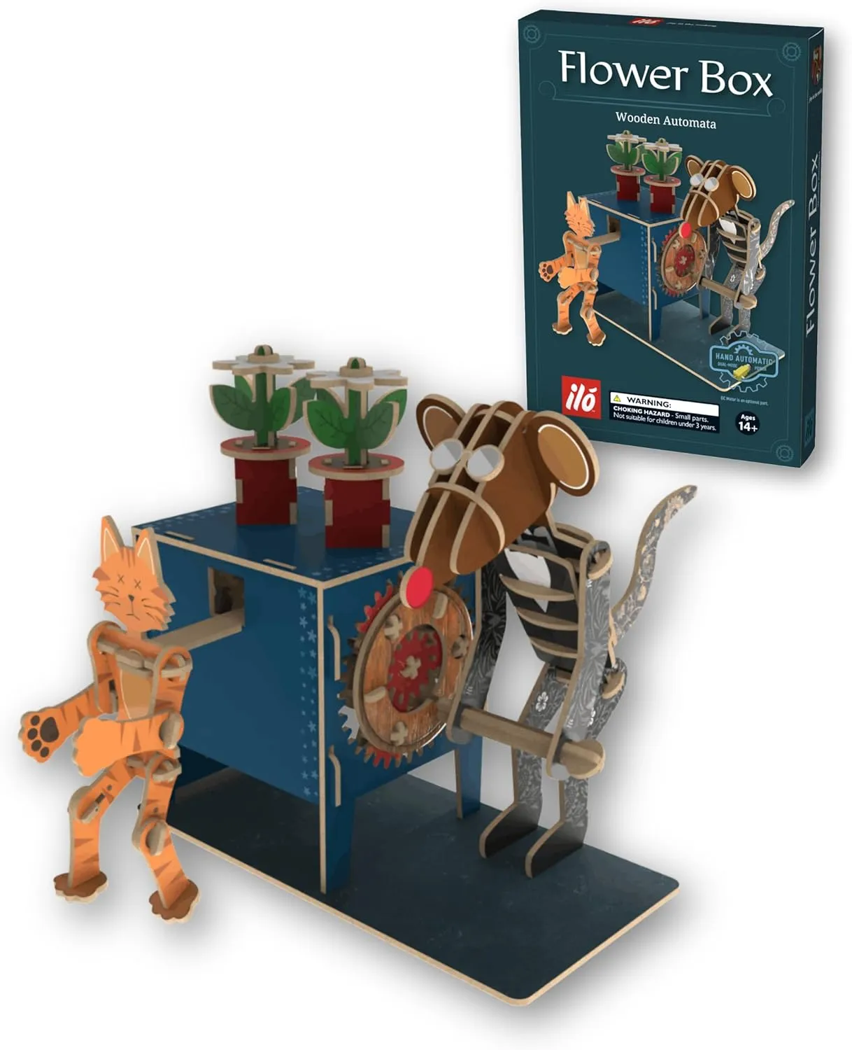 Wooden Puzzles - DIY Mechanical Puzzle Model Kit for Adults & Teens$ Building Sets for Kids 12 $ Educational STEM Brainteaser Craft$ Unique Gift Idea & admiration D��cor$ Flower Box il�� 3D 