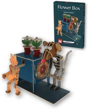 Wooden Puzzles - DIY Mechanical Puzzle Model Kit for Adults & Teens$ Building Sets for Kids 12 $ Educational STEM Brainteaser Craft$ Unique Gift Idea & admiration D��cor$ Flower Box il�� 3D 