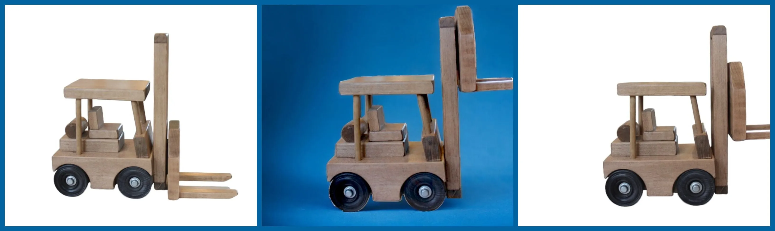 Wooden Toy Fork Lift with 1 Pallet