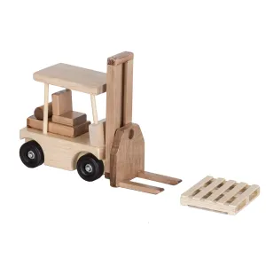 Wooden Toy Fork Lift with 1 Pallet