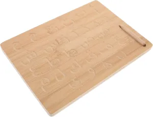 Wooden Tracing Board for Boys and Girls Educational Handwriting Practice Tool for Preschoolers Safe and Letter Shapes and penalty puff decoration Writing Skills VICASKY Montessori 