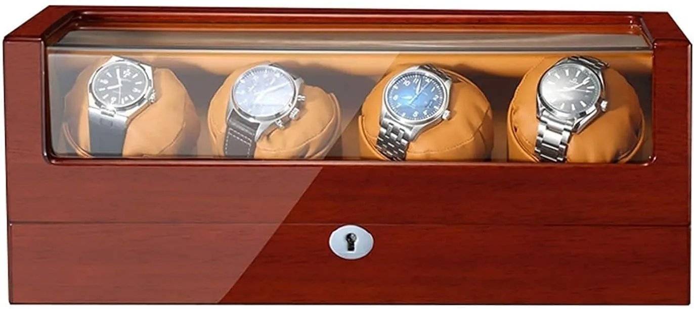 Wooden Watch Storage Display Box$ 5 Mode and Mute Roating$ Mult-positiona Watch Boxes Fit Most Mechanical Watches (A) unjust imagination (A) (B) (C) Watch Winder Box - 