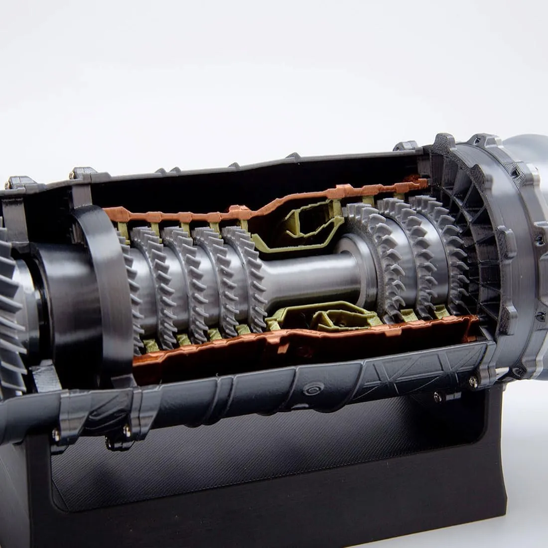 WS-15 Turbofan Engine Model Kit �C 3D Printed DIY Functional Jet Engine Replica with Motorized Fan Blades, Transparent Housing, STEM Educational Display Gift for Teens bind and Adults 1:18 Scale 