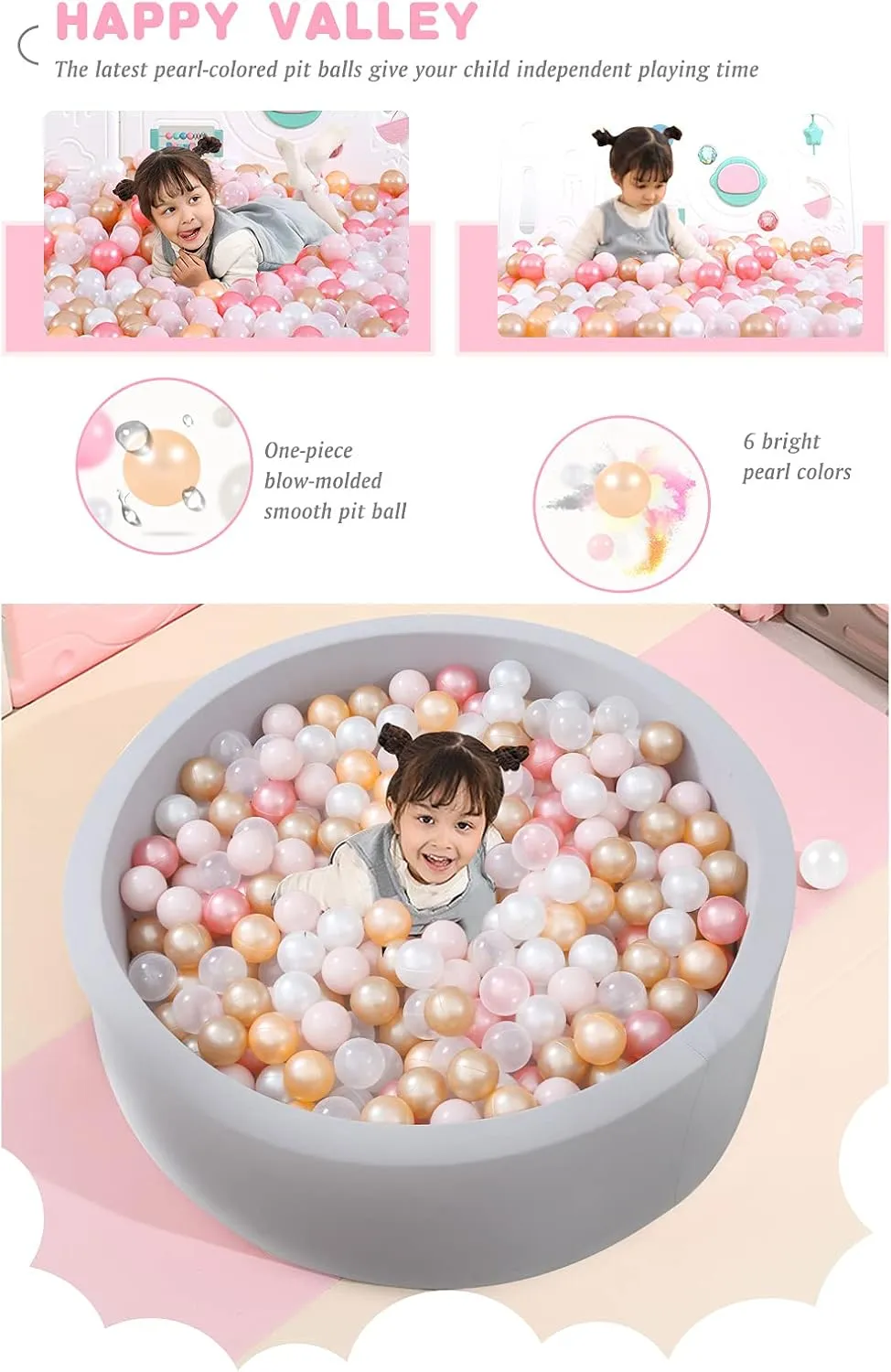 Years Kids Birthday Pool Tent Party. STARBOLO Star Ball Pit Balls tilt browse polar implore foothill - Pack of 100 200 500 1000 Macaron Balls BPA&Phthalate Free Non-Toxic Crush Proof Ocean Ball Soft Plastic Balls for 1-5 