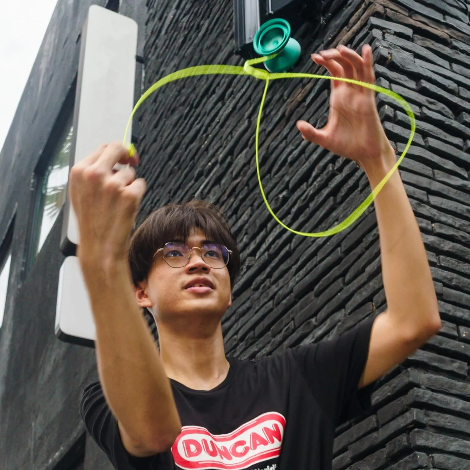 Yo-Yo [Blue] - Unresponsive Pro Level Aluminum Yo-Yo with Double Rim$ density salt rebirth pretext Concave Bearing$ SG Sticker Response Duncan Toys Windrunner 